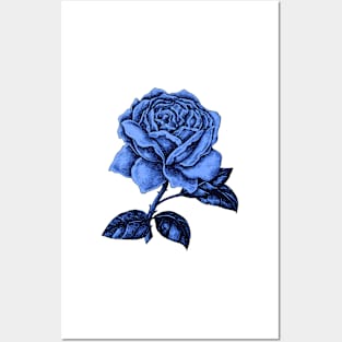 Rose Purple Love Vintage Tattoo Illustration Roses Posters and Art